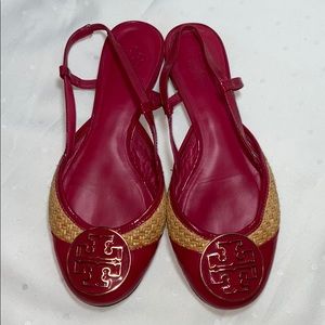 Authentic Tory Burch sandal slip on flats- sz 7.5